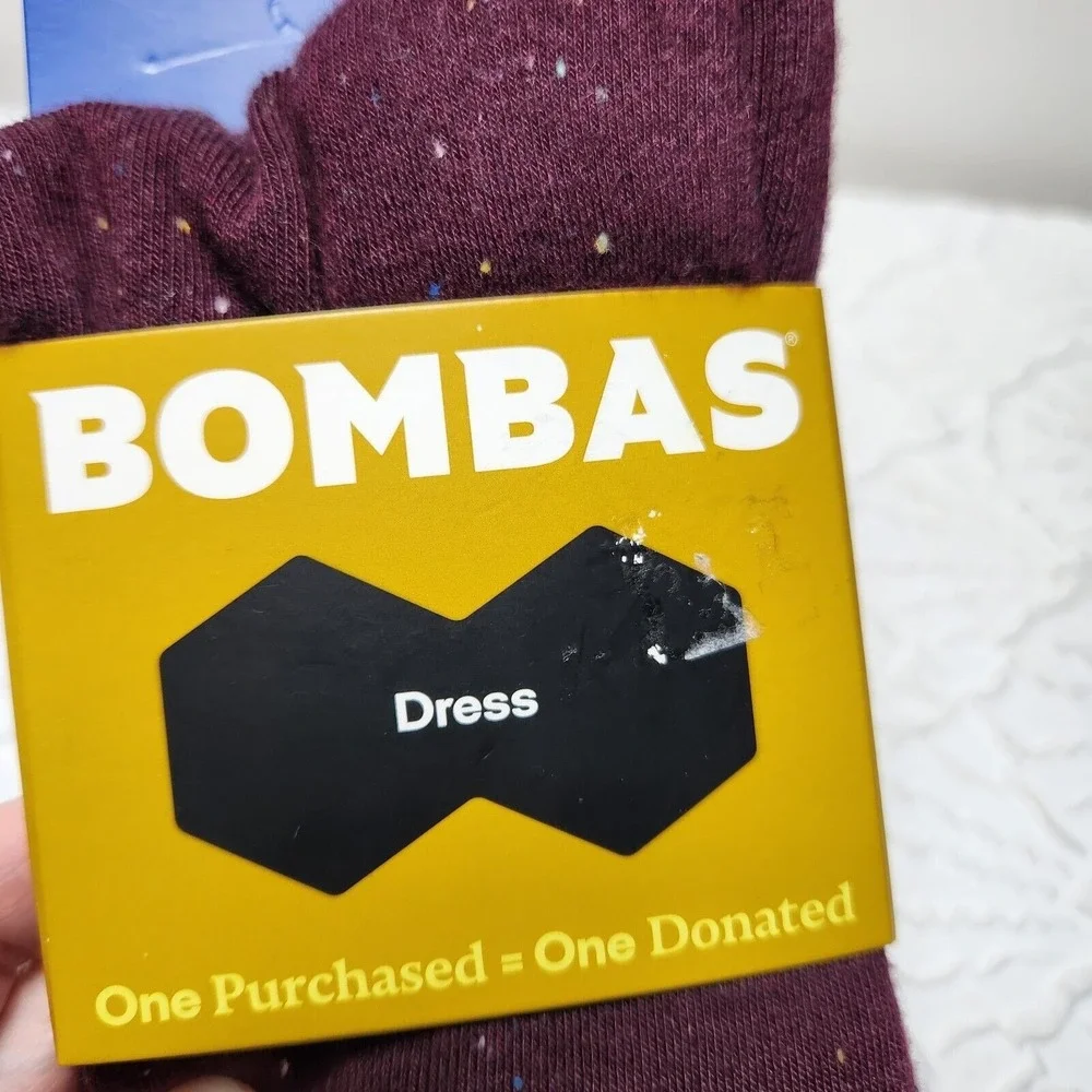 Bombas Plum‎ Donegal Dress Calf Sock112C1001 W11-13 / M 9.5-13 LARGE NWT